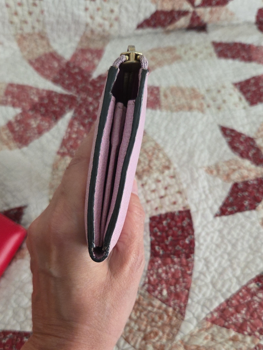 Furla Pink Zip-Around Leather Wallet - Picture 5 of 11